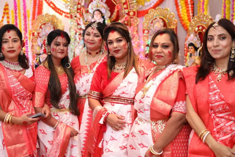 Smiles and sindoor on Bijoya Dashami